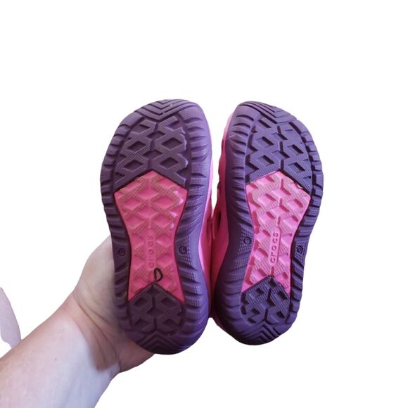 CROCS 204989 Swiftwater Play Shoes Water Sandals Sneakers - Pink + Purple C 10 - Picture 12 of 12